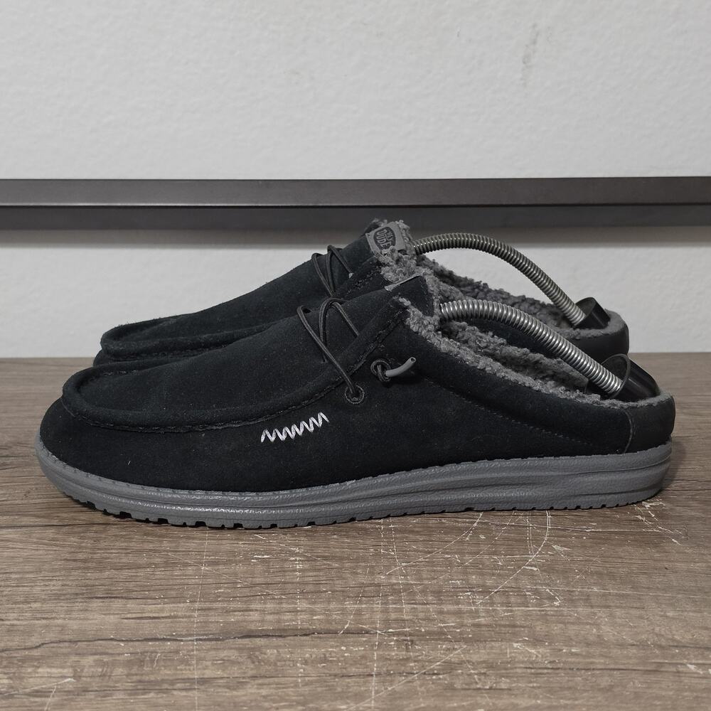 Hey Dude Wally Slip Warmth Men's Slip-In Comfort Casual Shoes Size 12 Black